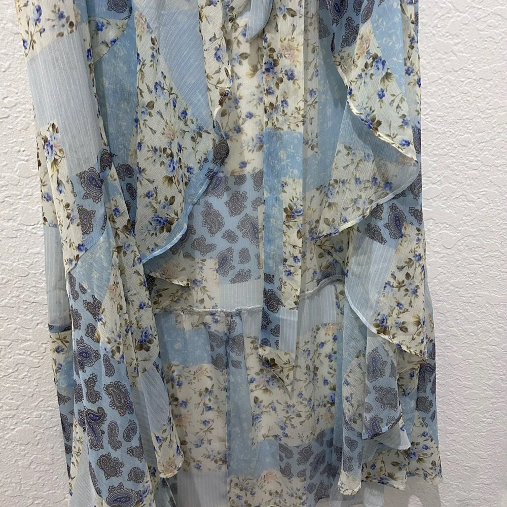 PLAYA LUCILE • Blue Patchwork Sarong • sz Small • - Picture 9 of 16